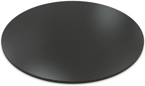 AUPROTEC Tischplatte 19mm rund Ø 400 mm Anthrazit Holzplatte melaminharzbeschichtet Spanplatte mit Umleimer ABS Kante Auswahl: 40 cm