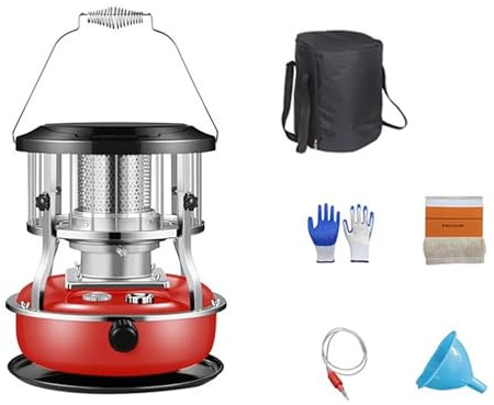 Kerosinheizungen, Petroleumofen, Tragbare Heizung für Camping, Notheizung, für Zuhause, Roadtrip, Picknick-Camping, Angeln(Red)