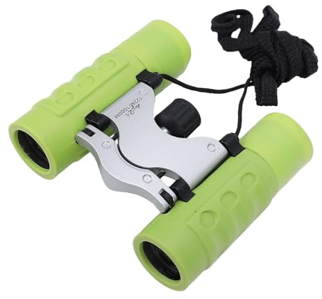 Sxhlseller Binoculares para Niños, Binoculares Plegables Compactos para Niños con Aumento de 8x21, Campo de Visión de 122 M/1000 M, Construcción a Prueba de Agua para Observación de Aves, Aventuras