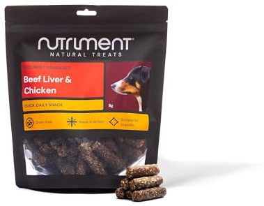 Natural Treats Gourmet Sausages | Gourmet Sausage Dog Food | Natural Dog Training Treats - Tasty Meat Training Reward, Liver-45-50pcs (1kg)