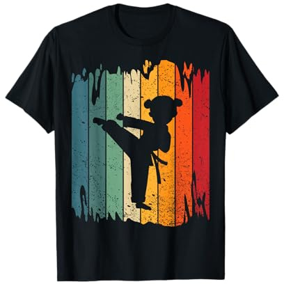 Karate Girl Vintage Karate Retro Maglietta