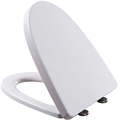 ZAGH Toilettendeckel, WC Sitz mit Absenkautomatik, V Form Weiß Toilettensitz mit Verstellbaren Scharnieren, Quick-Release Funktion für einfach Reinigung, Klodeckel, WC Deckel, Toilet Seat, PP,01A