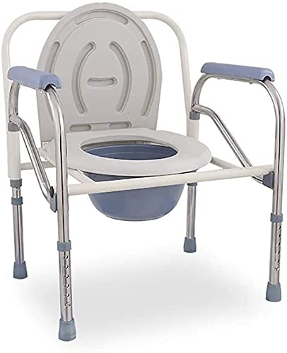 Sedia Da Toilette, Sedia Da Toilette Alzata Per Sedile Wc Con Maniglie - Sedia Da Toilette Pieghevole Per Comodino, Sedile Wc Rialzato Con Braccioli Imbottiti Per Portatori Di Handicap - Sedia Di Sic