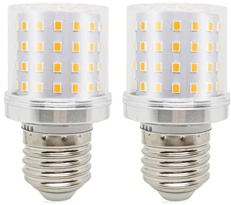 Tupolife LED 9W E27 Warmweiß, Birne E27 Extra Hell Ersatz 80W, Kompakt G45 A15 Kleine LED Glühbirne 820lm AC100-265V Nicht Dimmbar Mais Leuchtmittel, 2 Stück