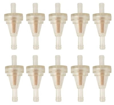 10 Pezzi 1/4 6 Mm Universale Filtro Olio Per Moto Da Pit Bike Scooter Piccolo Filtro Olio Combustibile Benzina Motocross Parte Di Ricambio Filtri Olio