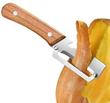 Sbucciatore Di Frutta,Sbucciatore per Alimenti con Manico in Legno e Apri bottiglie,Tagliapomodori Domestico | Per Patate Cetriolo Cucina Casa Cottura Verdura Frutta