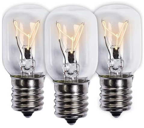 Ampoule for micro-ondes 40 W E17 125 V, pièce de rechange – Ajustement parfait, compatible avec Whirlpool, micro-ondes et lampes à lave – Lot de 3