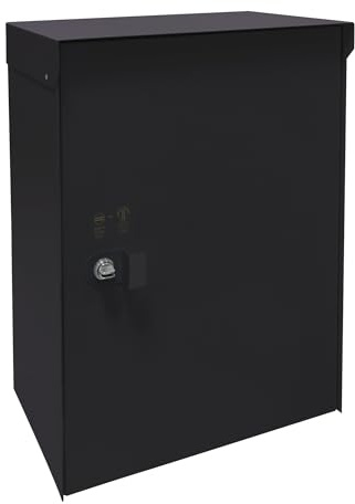 ARREGUI Frontpack EP2204 Buzón de Paquetería | Buzón Individual de Acero para Paquetería Grande | Buzón para Paquetes | 46 x 35,5 x y 23,5 cm | Negro