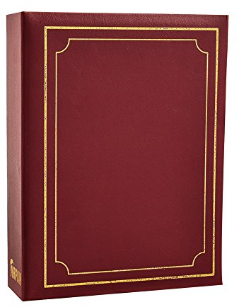 Arpan 6x4 Plain Photo Album with 200 Pockets (Burgundy)