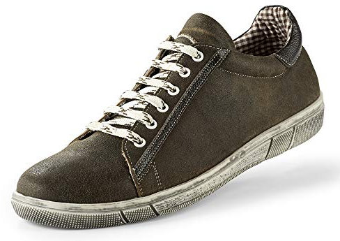 Maddox Herren Sneaker Siegfried | Trachtenschuh aus Echtleder | zur Lederhose oder Jeans – Deutscher Hersteller Farbauswahl (Bernstein, EU Schuhgrößensystem, Erwachsene, Herren, Numerisch, M, 49)