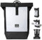 Johnny Urban Rucksack Damen & Herren Schwarz Reflektierend - Allen Medium Reflective - Rolltop Mit Laptopfach für Uni Fahrrad Business - 15L - Wasserabweisend