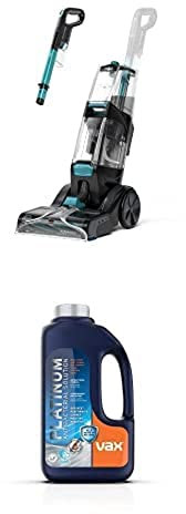 Vax Smartwash Pet-Design Carpet Cleaner | Kills 99% of Bacteria | Pre-treatment Wand – CDCW-SWXP + Vax Platinum Antibacterial 1.5L Carpet Cleaner Solution