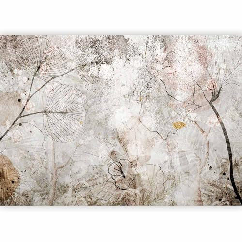 murando Fotomurales Hojas 350x256 cm Papel pintado tejido no tejido coración Pared corativos Murales morna Diseno Fotográfico Flores Naturaleza Aspecto concreto b-A-10395-a-a