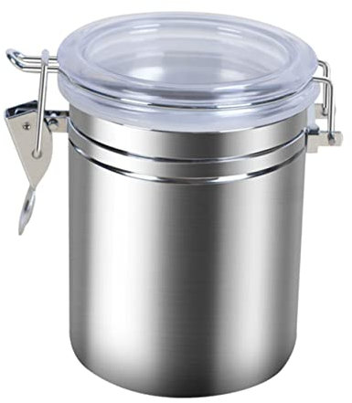 ABOOFAN Boîte Hermétique Acier Inoxydable Pour Café Grains Boîte Conservation Café Grain Étanche