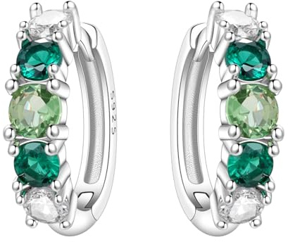 Örhängen silver 925 hängande för damer örhängen i 925 sterlingsilver örhängen med zirkonia allergivänliga örhängen för kvinnor alla hjärtans dag gåva födelsedagspresent