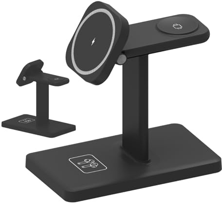 Snabbladdningsdocka – trådlöst laddningsstativ, bärbar kraftstation