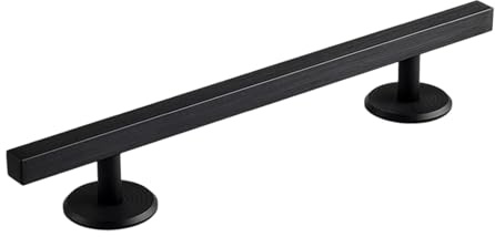 Perfeclan Barandilla para, Mini monopatín de 25 cm de Largo, de Metal sólido de Calidad, Cuadrada, para Entrenamiento de s, Juguete Creativo, Negro