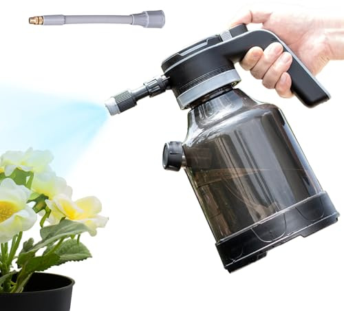 Spruzzatore Con Pompa A Batteria – Nebulizzatore Elettrico Da 3 Litri, Ugello Regolabile, Serbatoio Portatile | Strumento Per La Serra Del Prato Inglese Del Patio, Per Interni Ed Esterni, Pulizia, Fer