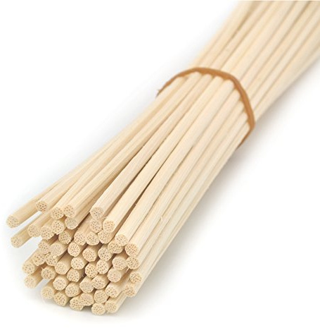 Ougual 100 Pieces Natural Rattan Reed Diffuser Replacement Sticks (12 x 3mm)