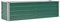 Goliraya Hochbeet Pflanzbeet Kräuterbeet Blumentopf Blumenkasten Blumenkübel Metall Gartenbeet Frühbeet Garten Blumenhochbeet für Terrasse & Garten Verzinkter Stahl 160x40x45 cm Grün