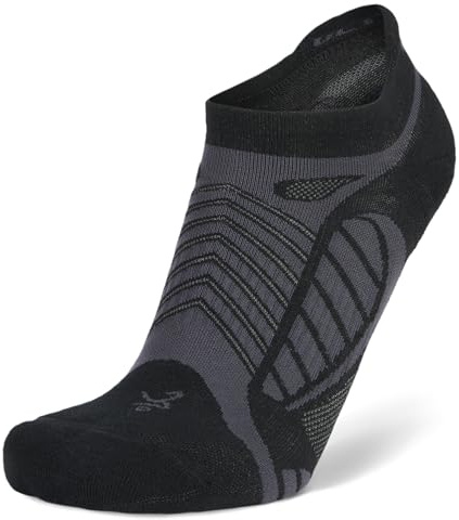 Balega Ultralight No Show Calze Da Corsa,Design Leggero Con Vestibilità Personalizzata,Piedi Asciutti E Freschi Con Filato Drynamix™ E Pannelli Di Ventilazione,Medium (EU 40-42.5),Nero