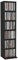 CD cabinet black 21x20x88 cm wood-based material
