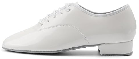 JUODVMP Zapatos de Baile para Hombre Tacón estándar Zapatos de Baile de salón de Cuero sintético,EU 38