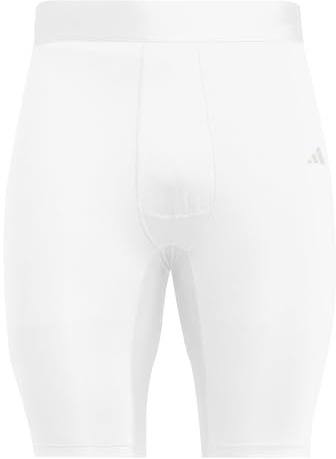 adidas Men's TECHFIT SHORT TIGHT MEN, white, XL