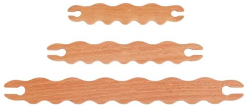 3 Stück Strickgabel Gewellte Webwerkzeuge Aus Strickwerkzeuge Weben Shuttle Webschiffchen Für Anfänger, Handgefertigtes Kunsthandwerk