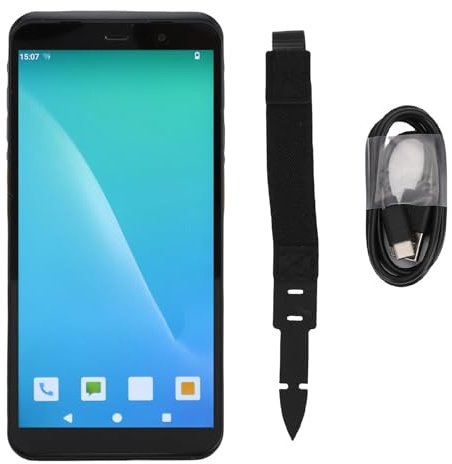 Android 14 Streckkodsscanner Handhållen Mobil Dator, 6 Tums Pekskärm PDA -skanner 1D 2D QR Streckkodsdatafångst, WiFi & 4G LTE för Lager & Logistik