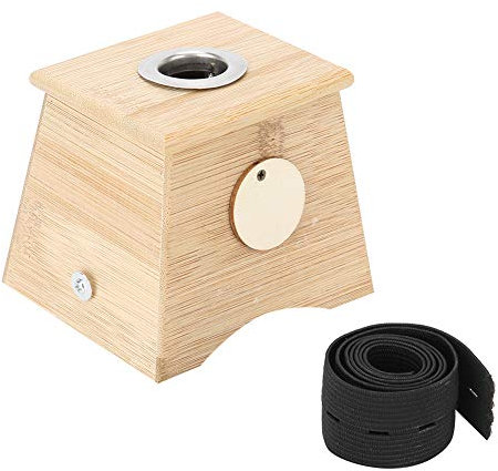 Einzellöcher Bambus Moxibustion Box Moxa Roller Stick Halter Moxibustion Stick Halter Moxa Box Moxibustion Ständer Moxa Moxibustion Medizin Therapie Moxibuting Tool