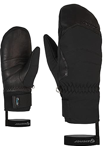 Ziener Damen Kalea Ski-Fäustling/Wintersport | wasserdicht extra warm Wolle, black, 6