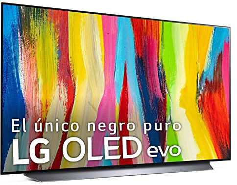 LG Televisor OLED48C24LA - Smart TV webOS22 48 pulgadas (121 cm) 4K OLED evo, Procesador Inteligente Potencia 4K a9 Gen 5 IA, compatible formatos HDR, HDR Dolby Vision y Dolby Atmos, para Gaming