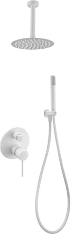 IMEX GPTS045/BL THALOS STICK Conjunto de Ducha Empotrado Monomando Blanco Mate