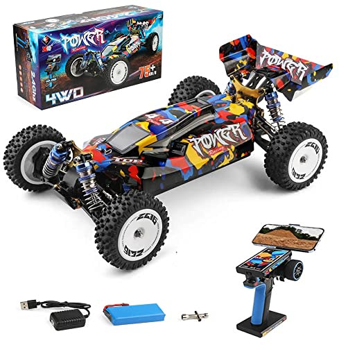 Wltoys XKS 124007 Voiture à Grande Vitesse 1/12 2,4 GHz 4WD 75 KM/H Camions de Course Châssis en Métal Alliage Moteur Sans Balais Voiture D'Escalade RC Buggy Tout-Terrain Cadeaux pour s Adultes