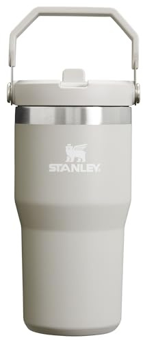 Stanley IceFlow Tumbler with Flip Straw – 591 ml, Flip Lid and Straw – Leak-Resistant, BPA-Free Water Bottle – Insulated Stainless Steel, Ash