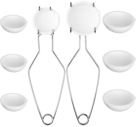 Lot de 10 petites assiettes à passion, en céramique fondue, pour la finition de