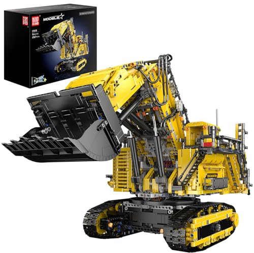Mould King 17070 Technologie Télécommande Excavatrice Kit Excavatrice Avec Moteur Excavatrice Sur Chenilles Bloc De Construction Grue Clip Block Cadeaux Jouets Pour Adultes Et Adolescents(4767 Pièces)
