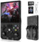 xiskt Videogiochi portatili portatili con 64 GB di memoria interna e 18.000 giochi classici, console portatile per videogiochi con sistema Linux, schermo IPS da 4,0 pollici, batteria da 4000 mAh