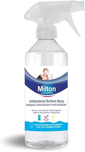 Milton Antibacterial Surface Spray – Kills 99.9% of Germs – 500ml Household Disinfectant – Bleach-Free & Fragrance-Free Cleaning Spray | 500ml | SterlingSquare