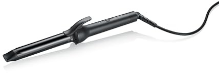 SEVERIN Fer à boucler, 25 mm, Revêtement céramique, Trois niveaux de température (160 °C, 190 °C, 210 °C), cheveux fins à épais, ondulations naturelles, technologie ionique, Noir, LG 0822