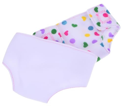 WOONEKY Pannolini per Bambole Riutilizzabili 2 Pezzi Regolazione Biancheria Intima per Bambole da Gioco di Finzione Pantaloni per Water Adatti a Bambine per Momenti di Cura e Gioco