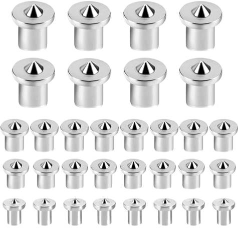 Set di 32 tasselli con punte di precisione per tasselli in legno da 6/8/10/12 mm – Punte di centraggio, marcatori e strumenti di foratura per lavori di legno precisi