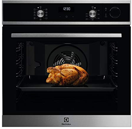 Electrolux EOC5H40X Forno a Vapore SteamCrisp da incasso, Capacità 72 L, Funzione Ventilato e Cottura a Vapore, Potenza 2780 W,Classe Energetica A, Inox