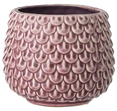 Nordring Ceramic Flower Pot Pino - colorful Planter, Pot for plants, sukkulents Size M (13,5 cm ø) Dia 5,25'' H 4,5'', Stoneware, mauve