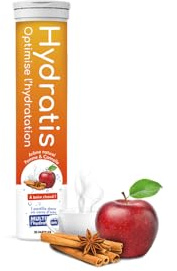 HYDRATIS - 20 Pastilles Hydratation Electrolytes - Pomme/Cannelle | Améliore l'Hydratation et Favorise l'Énergie - Formule Isotonique - Sport. Récupération. Bien-être