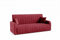 LIKMA Rot Vielseitiges 3-Sitzer 214 cm Sofa mit Schlaffunktion und Bettkasten Otto - Velvet Schlafcouch - Moderne Wohnzimmer Couch - Sofa mit Bettfunktion - Schlafsofa, Stoff: Jasmine 60