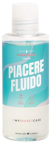 MySecretCase Gel Lubrificante Base di Acqua 150ml Lubrificante Intimo Gel Intimo Rapporti Sessuali e Secchezza Vaginale Compatibile con Preservativi e Sextoys Senza Parabeni Dermatologicamente Testato