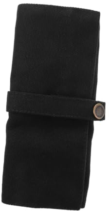 NIYANGLE Estuche Portátil Negro de Nylon para Correas de Reloj, Organizador Enrollable 5 Relojes, Bolsa de Transporte Adecuado para Viajes y Almacenamiento de Accesorios