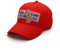 Nofonda Unisex Forrest Gump Cap, Baseballmütze mit Besticktem Bubba Gump Shrimp Co. Logo, Snapback Hut als Cosplay-Kostüm Zubehör oder Geschenk, für Sport oder Freizeit (Rot)